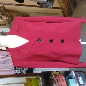 VTG EUC KASPER HAMPTON classic deep red blazer 14